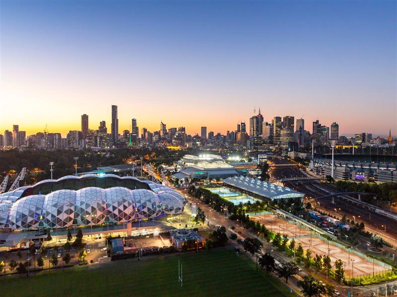 Aerial drone coverage of a live event in Melbourne